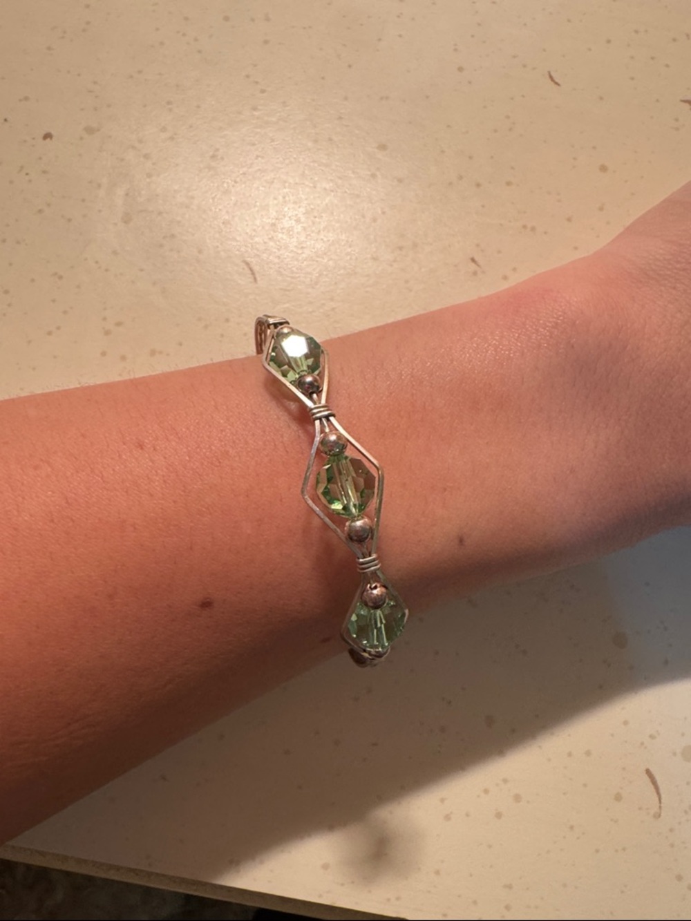 Ronaldo Bracelet-Lime Green & Silver